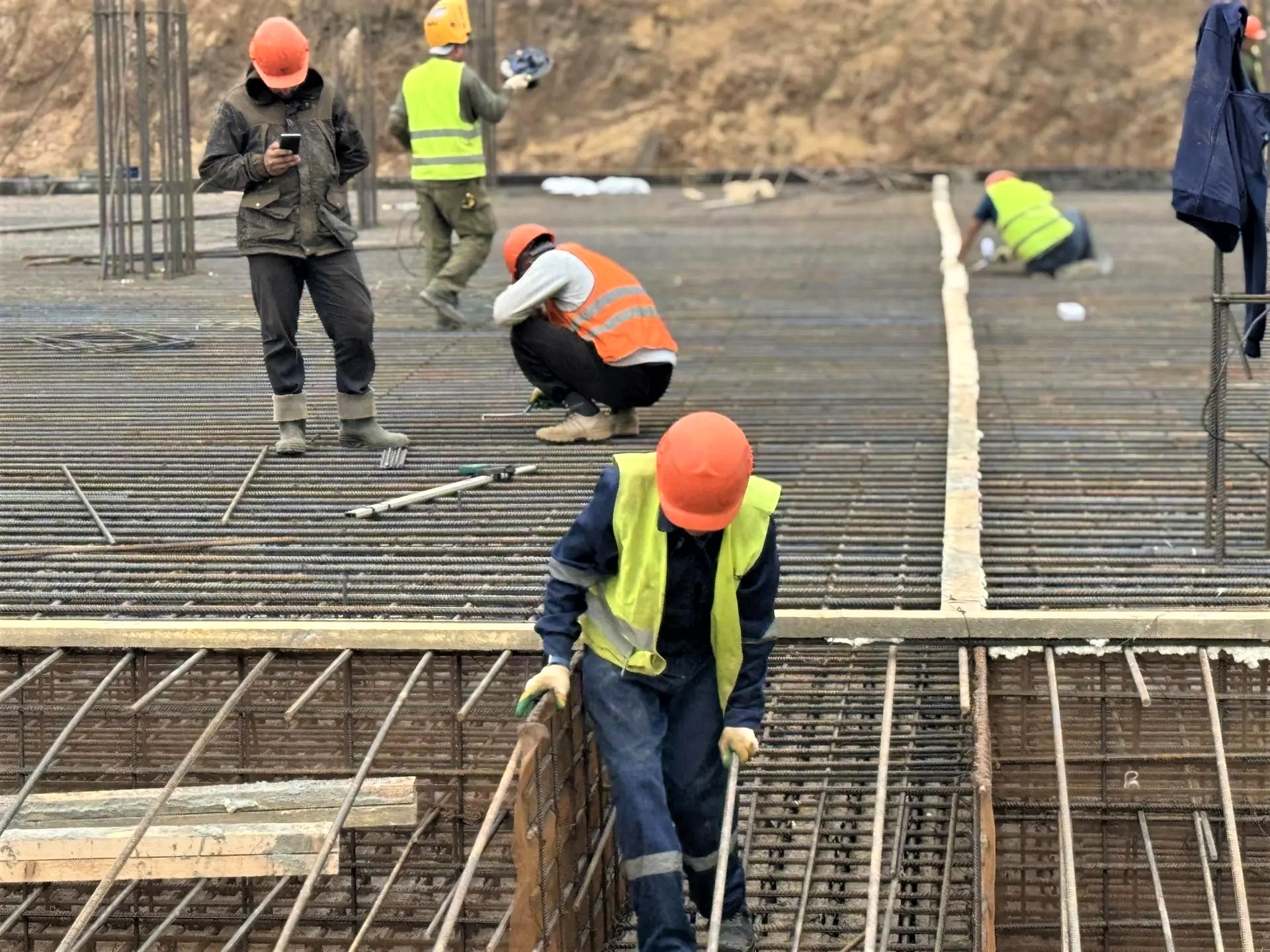 В Воронеже начали заливать фундамент нового стадиона